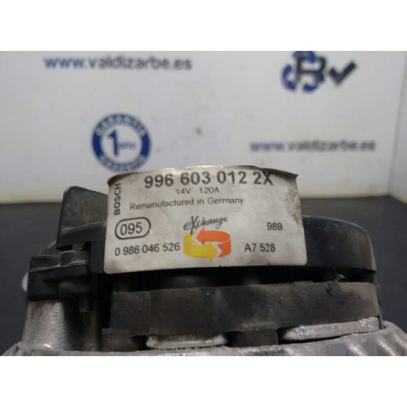 Recambio de alternador para porsche boxster (typ 986) básico referencia OEM IAM 9966030122X  0986046626
