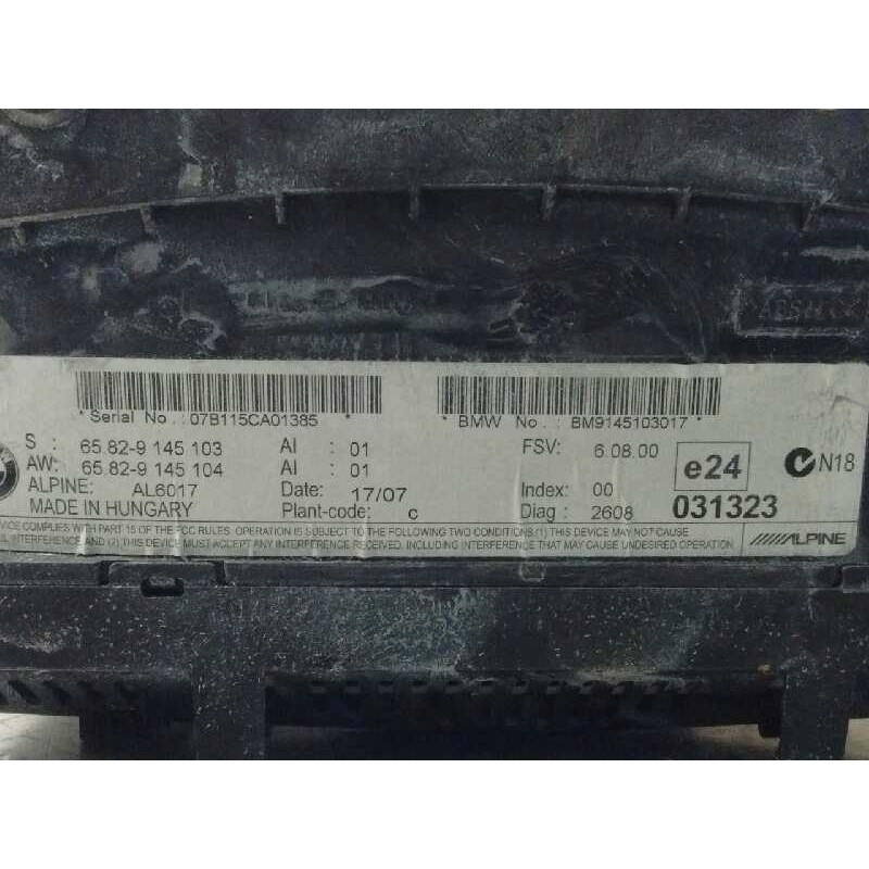 Recambio de pantalla multifuncion para bmw serie 5 touring (e61) 525d referencia OEM IAM 65829145103  07B115CA01385