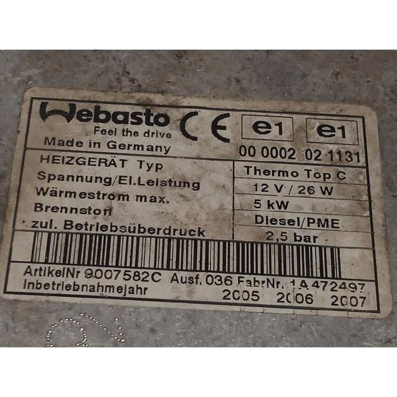 Recambio de calefaccion entera normal para volkswagen touareg (7la) tdi r5 referencia OEM IAM 7L6815071C  