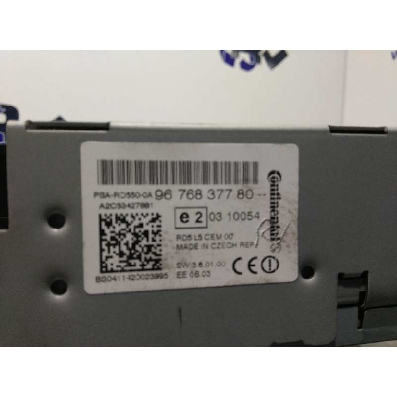 Recambio de sistema audio / radio cd para peugeot 508 active referencia OEM IAM 9676837780  