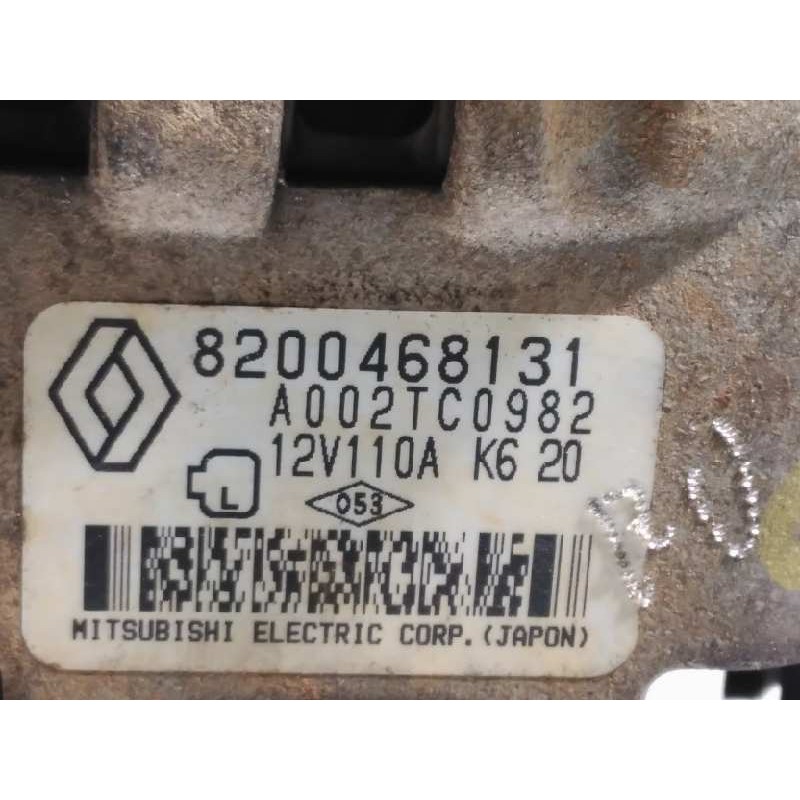 Recambio de alternador para renault kangoo (f/kc0) authentique referencia OEM IAM 8200468131  A002TC0982
