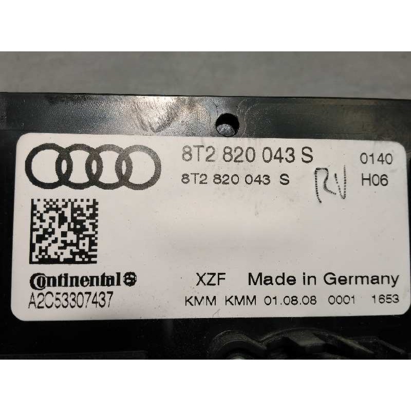 Recambio de mando climatizador para audi a5 coupe (8t) 3.0 tdi quattro referencia OEM IAM 8T2820043S  