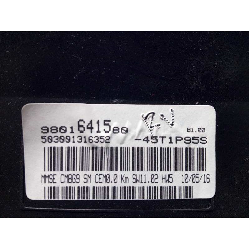 Recambio de cuadro instrumentos para peugeot partner kombi outdoor referencia OEM IAM 9801641580  