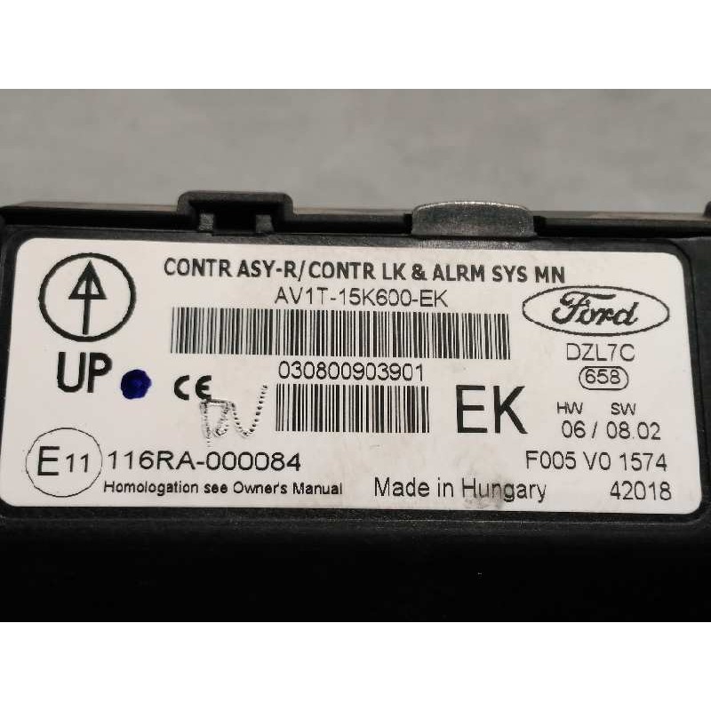 Recambio de centralita confort para ford fiesta (ccn) 1.25 16v cat referencia OEM IAM AV1T15K600EK  