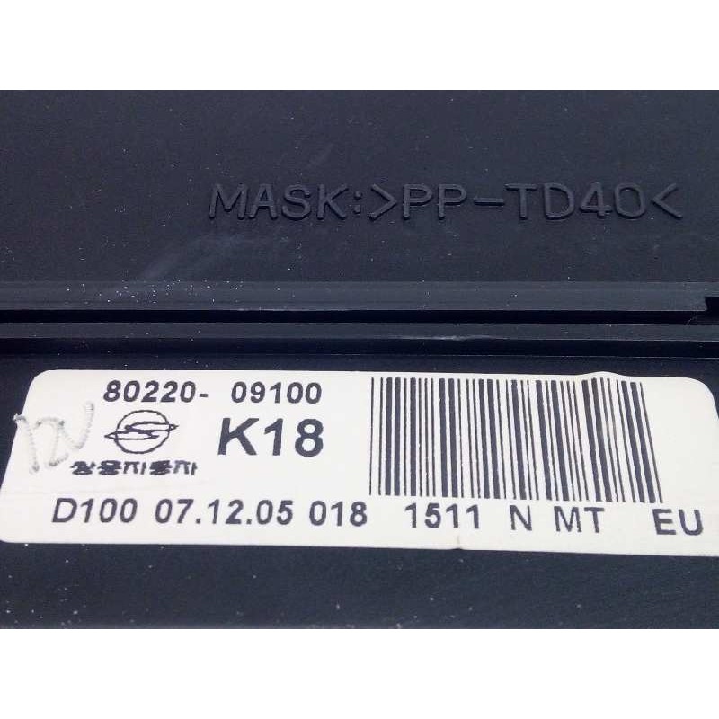 Recambio de cuadro instrumentos para ssangyong kyron 200 xdi limited referencia OEM IAM 8022009100  