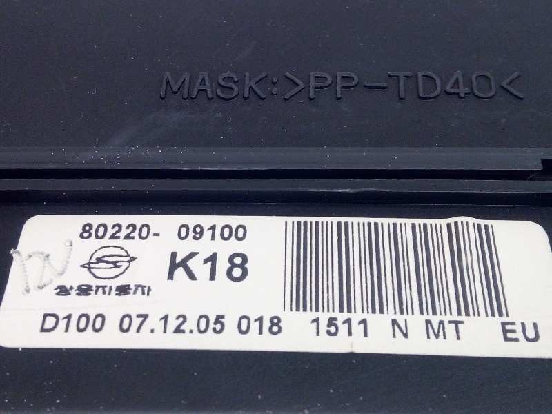 Recambio de cuadro instrumentos para ssangyong kyron 200 xdi limited referencia OEM IAM 8022009100  