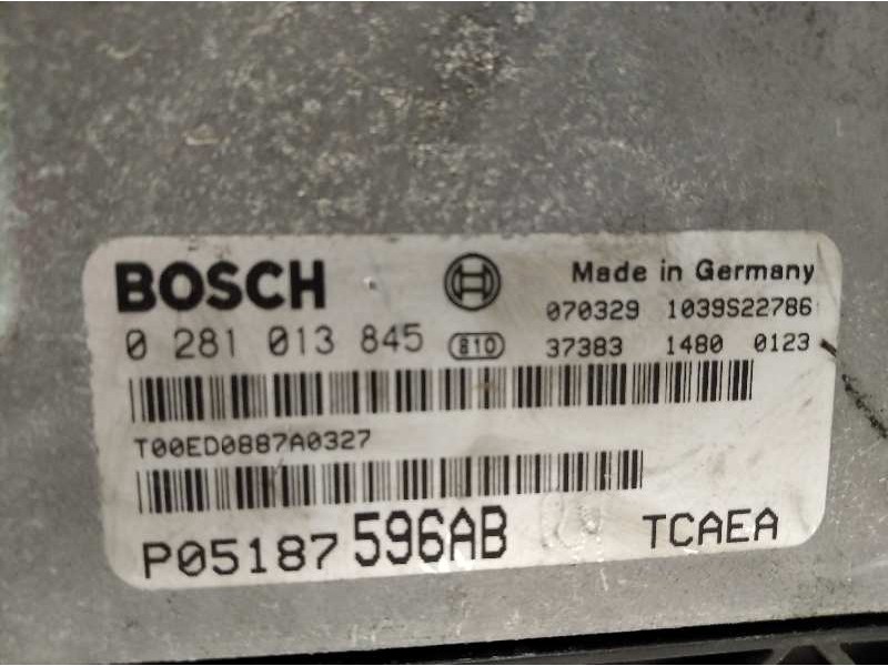 Recambio de centralita motor uce para jeep patriot limited referencia OEM IAM P05187596AB  0281013845