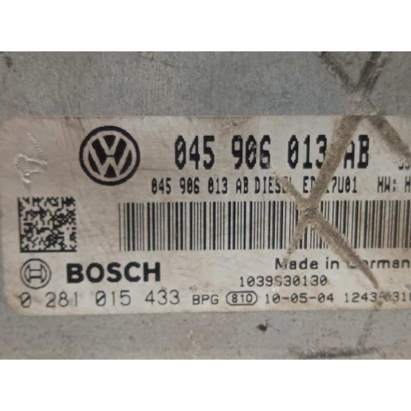 Recambio de centralita motor uce para seat ibiza (6j5) 1.4 tdi referencia OEM IAM 045906013AB  0281015433