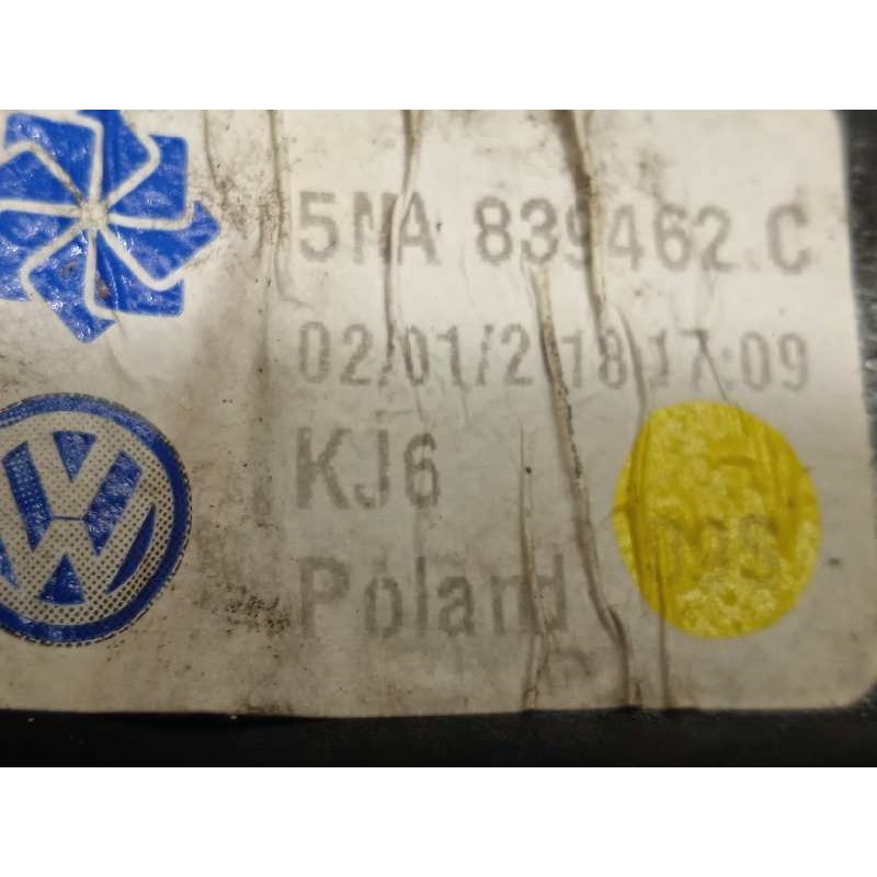 Recambio de elevalunas trasero derecho para volkswagen tiguan 2.0 tdi referencia OEM IAM 5NA839462C  5Q0959802A