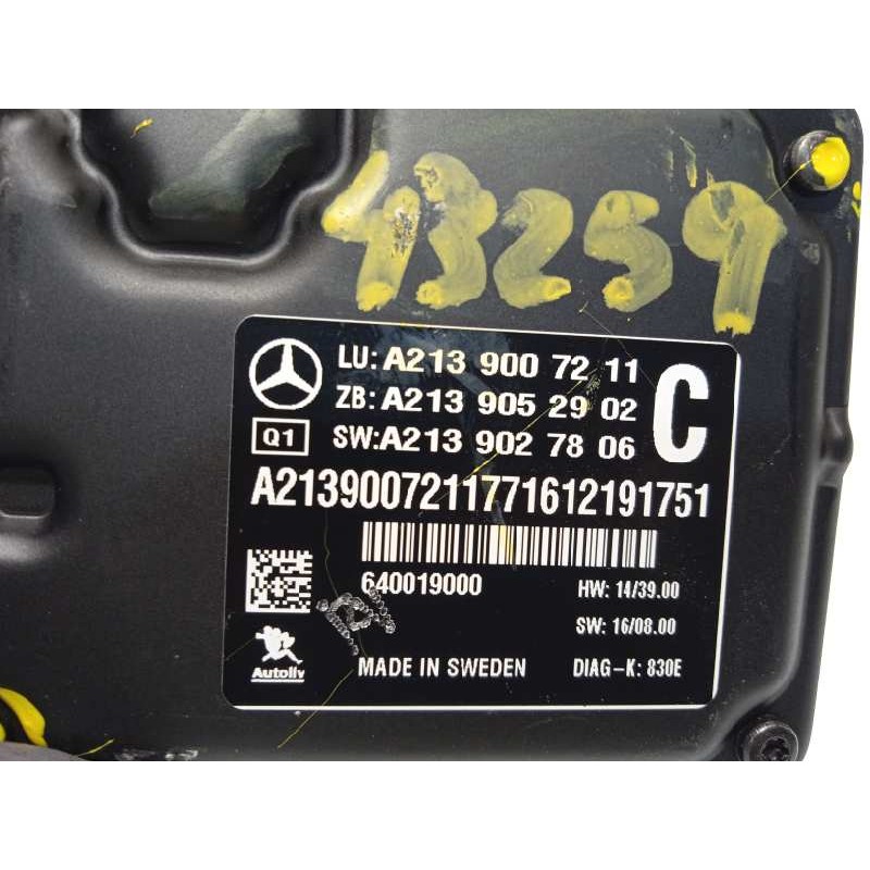 Recambio de modulo electronico para mercedes-benz clase e lim. (w213) e 220 d (213.004) referencia OEM IAM A2139007211 213905531