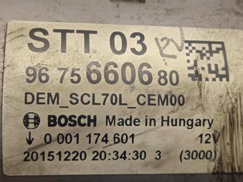 Recambio de motor arranque para peugeot partner kombi outdoor referencia OEM IAM 9675660680  0001174601