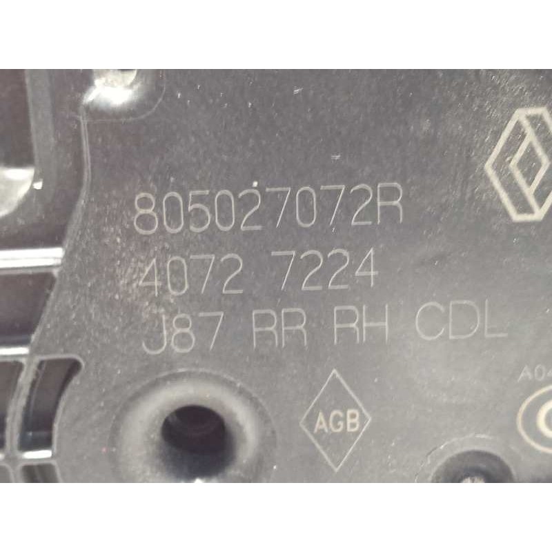 Recambio de cerradura puerta trasera derecha para renault captur 1.5 dci diesel fap energy referencia OEM IAM 805027072R  