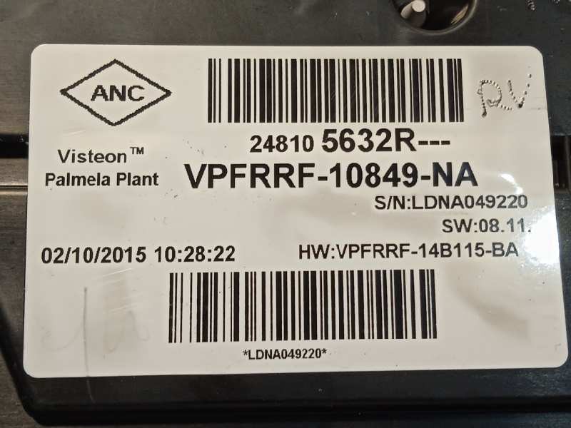 Recambio de cuadro instrumentos para renault captur 1.5 dci diesel fap energy referencia OEM IAM 248105632R  