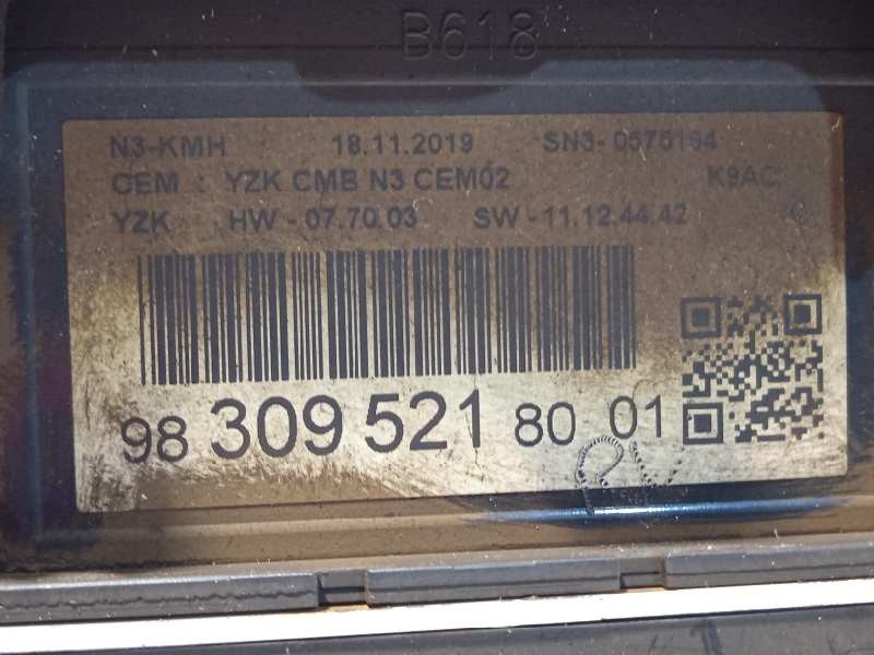Recambio de cuadro instrumentos para citroën berlingo shine m referencia OEM IAM 9830952180  