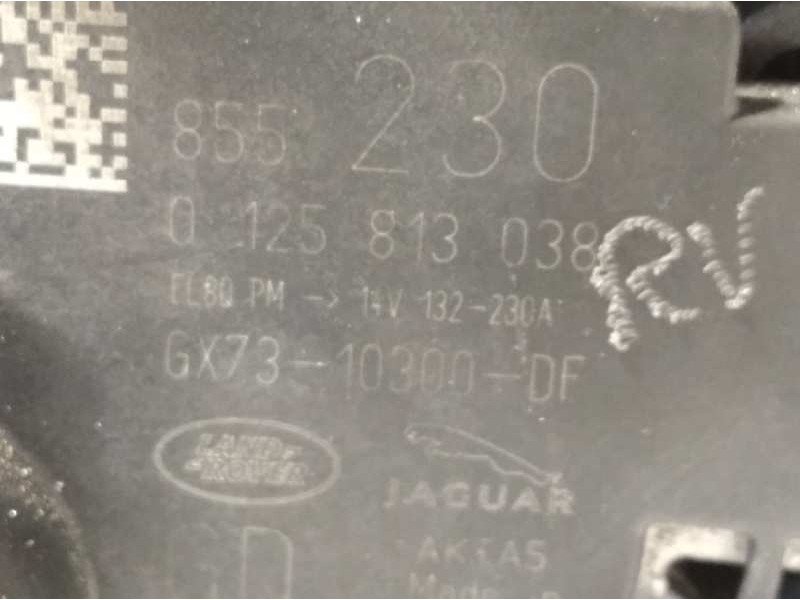 Recambio de alternador para land rover range rover evoque evoque hse referencia OEM IAM GX7310300DF LR105985 0125813038