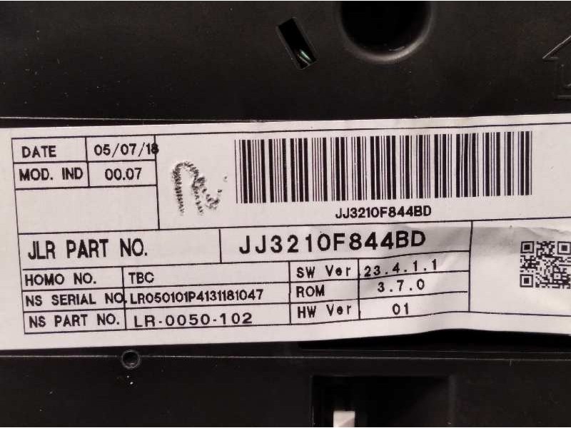 Recambio de cuadro instrumentos para land rover range rover evoque evoque hse referencia OEM IAM JJ3210F844BD LR0050102 LR080370