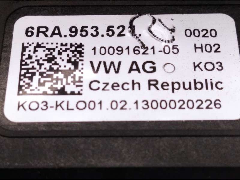 Recambio de mando intermitentes para skoda rapid active referencia OEM IAM 6RA953521  