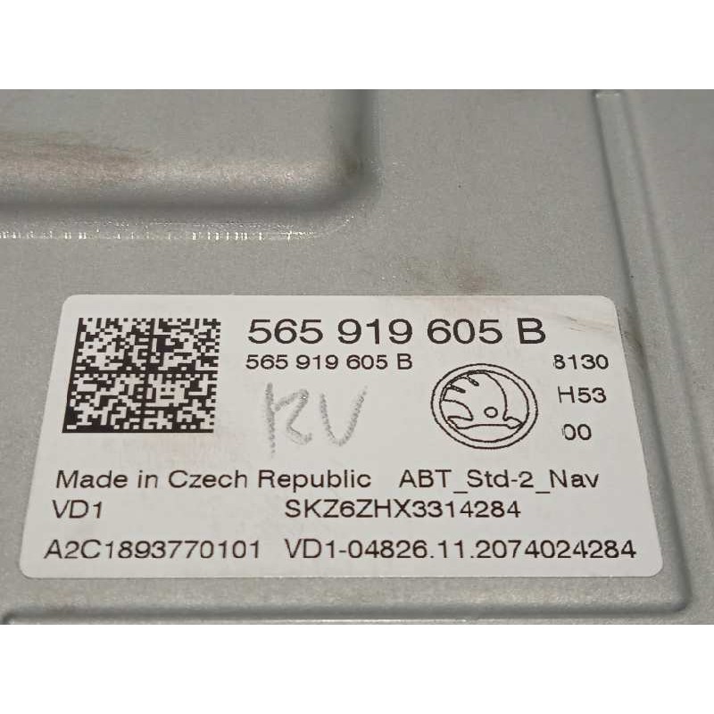 Recambio de pantalla multifuncion para skoda karoq (nu) ambition referencia OEM IAM 565919605B A2C1893770101 565919605BIZY