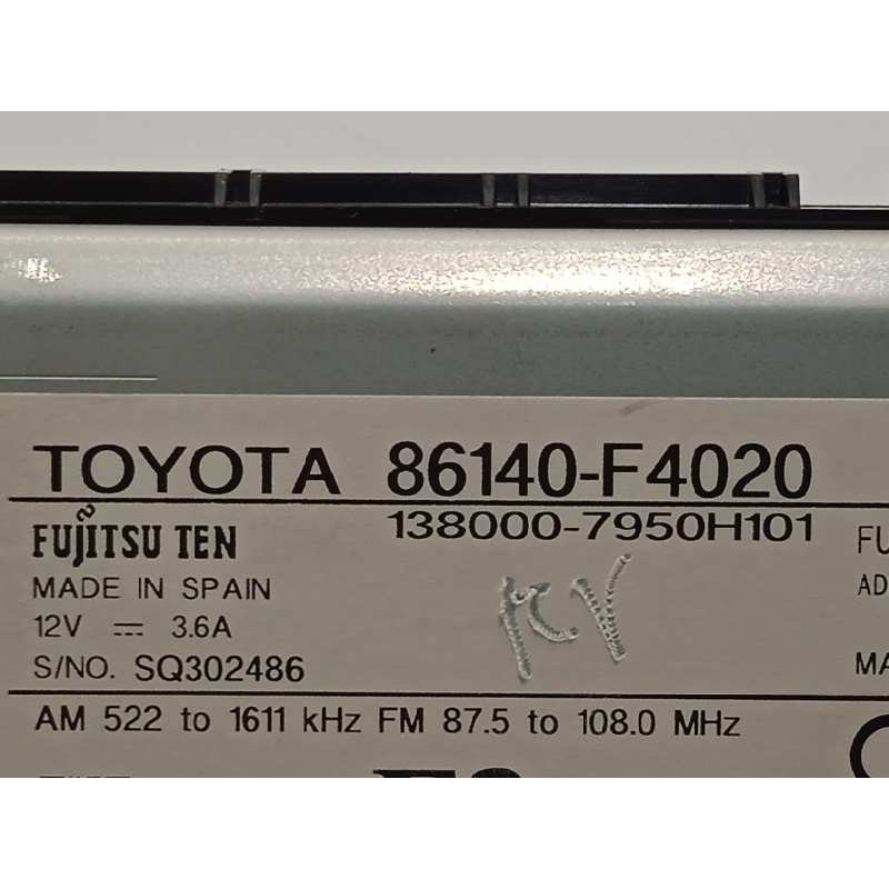 Recambio de pantalla multifuncion para toyota c-hr hybrid dynamic plus referencia OEM IAM 86140F4020  