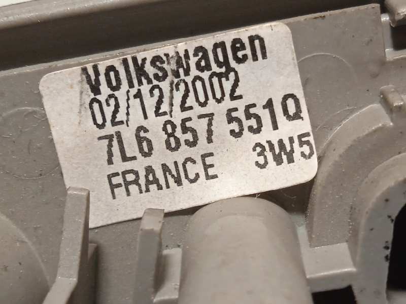 Recambio de parasol izquierdo para volkswagen touareg (7la) tdi v10 referencia OEM IAM 7L6857551Q  7L6857551Q3W5