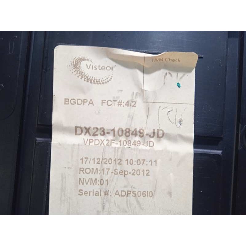 Recambio de cuadro instrumentos para jaguar xf 2.2 diesel cat referencia OEM IAM DX2310849JD  VPDX2F10849JD