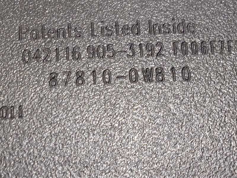 Recambio de espejo interior para toyota auris 1.2 16v turbo cat referencia OEM IAM 878100W810  