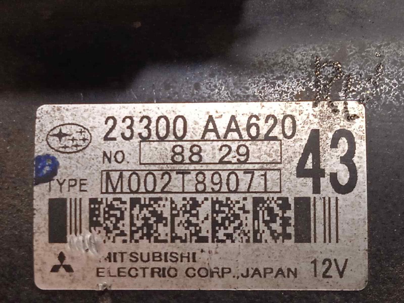Recambio de motor arranque para subaru forester s12 2.0 diesel cat referencia OEM IAM 23300AA620  M002T89071