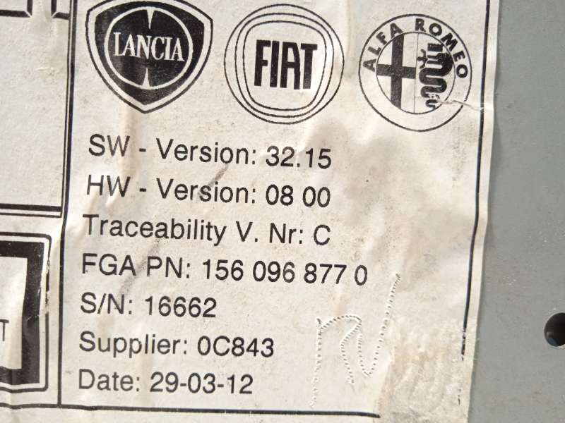 Recambio de sistema audio / radio cd para alfa romeo giulietta (191) progression referencia OEM IAM 156096877 1560968770 7640333 - Blanco 6