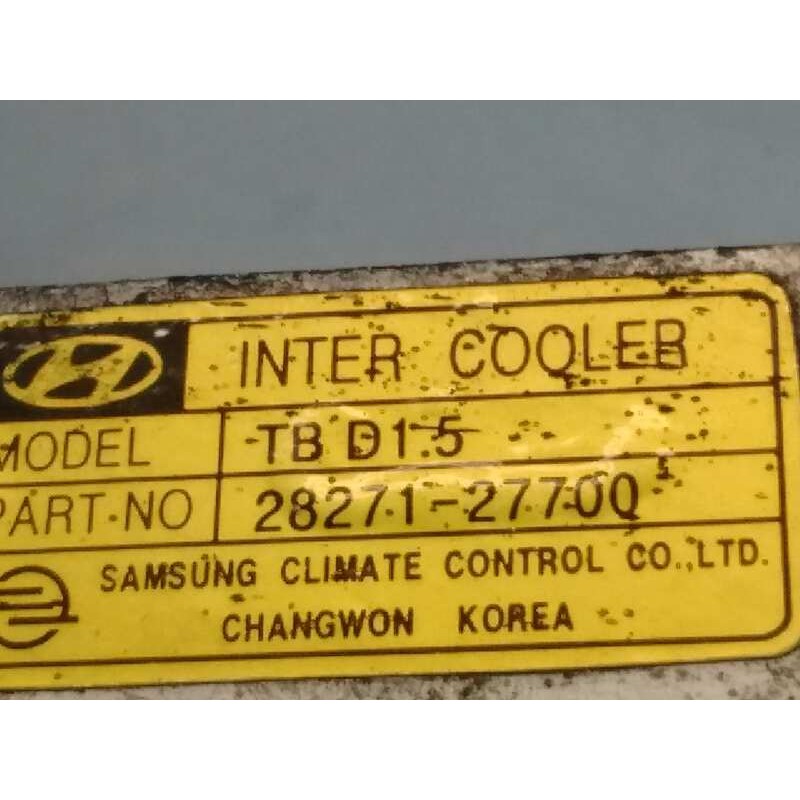 Recambio de intercooler para hyundai getz (tb) 1.5 crdi referencia OEM IAM 2827127700  28271-27700