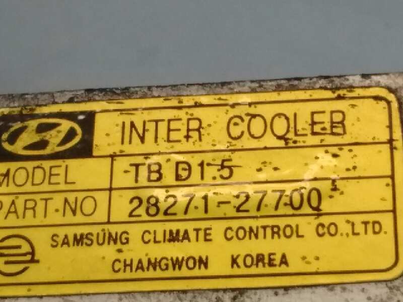 Recambio de intercooler para hyundai getz (tb) 1.5 crdi referencia OEM IAM 2827127700  28271-27700