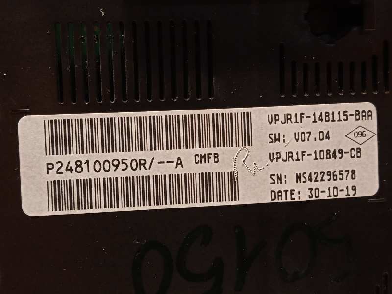 Recambio de cuadro instrumentos para renault clio v zen referencia OEM IAM 248100950R  P248100950R