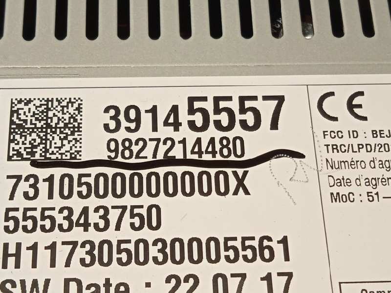 Recambio de pantalla multifuncion para opel grandland x selective referencia OEM IAM 39145557  9827214480