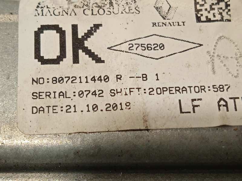 Recambio de elevalunas delantero izquierdo para dacia sandero 0.9 tce cat referencia OEM IAM 807211440R  