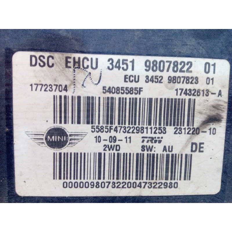 Recambio de abs para mini mini (r56) one d referencia OEM IAM 34519807822 54085585F 17723704