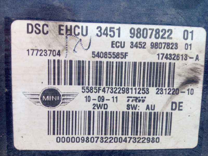 Recambio de abs para mini mini (r56) one d referencia OEM IAM 34519807822 54085585F 17723704