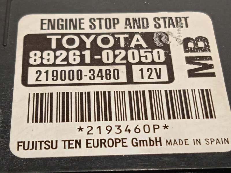 Recambio de modulo electronico para toyota auris touring sports (e18) 1.6 d-4d cat referencia OEM IAM 8926102050  2190003460