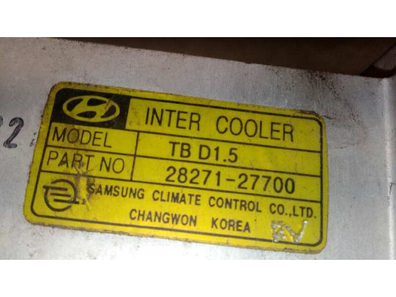 Recambio de intercooler para hyundai getz (tb) 1.5 crdi referencia OEM IAM 2827127700  