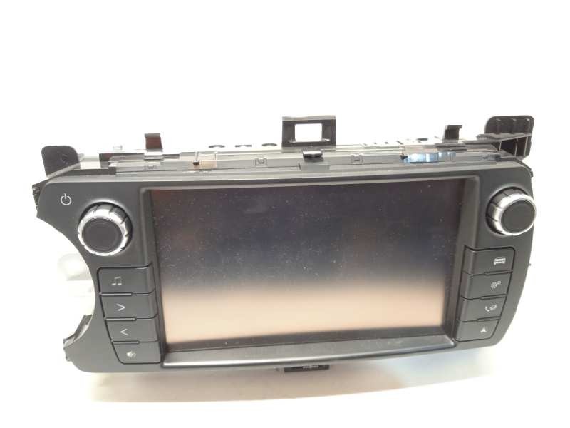 Recambio de pantalla multifuncion para toyota yaris hsd active referencia OEM IAM 861400D220  