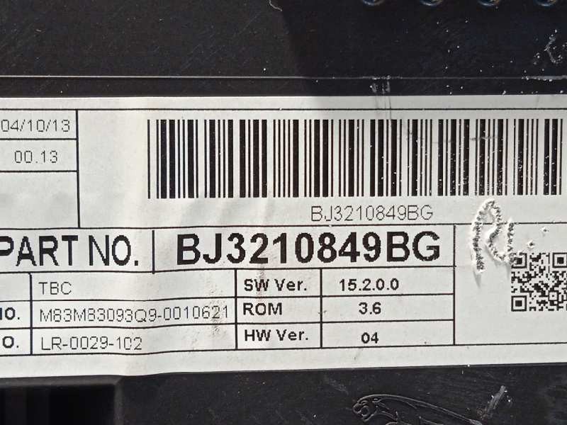 Recambio de cuadro instrumentos para land rover evoque dynamic referencia OEM IAM BJ3210849BG  LR039629