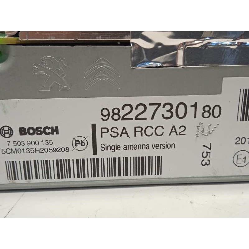 Recambio de sistema audio / radio cd para peugeot 208 style referencia OEM IAM 9822730180  