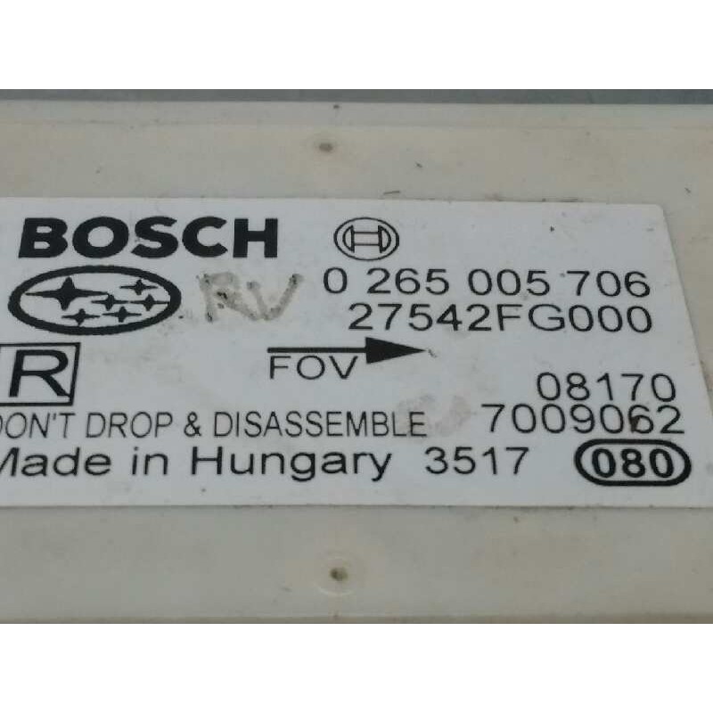 Recambio de centralita esp para subaru forester s12 xs limited referencia OEM IAM 27542FG000  0265005706