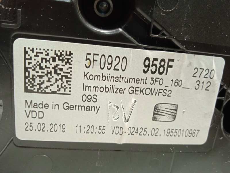 Recambio de cuadro instrumentos para seat ateca (kh7) style referencia OEM IAM 5F0920958F  