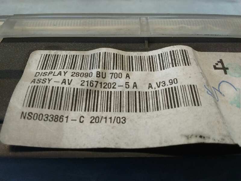 Recambio de pantalla multifuncion para nissan almera (n16/e) acenta referencia OEM IAM 28090BU700  216712025