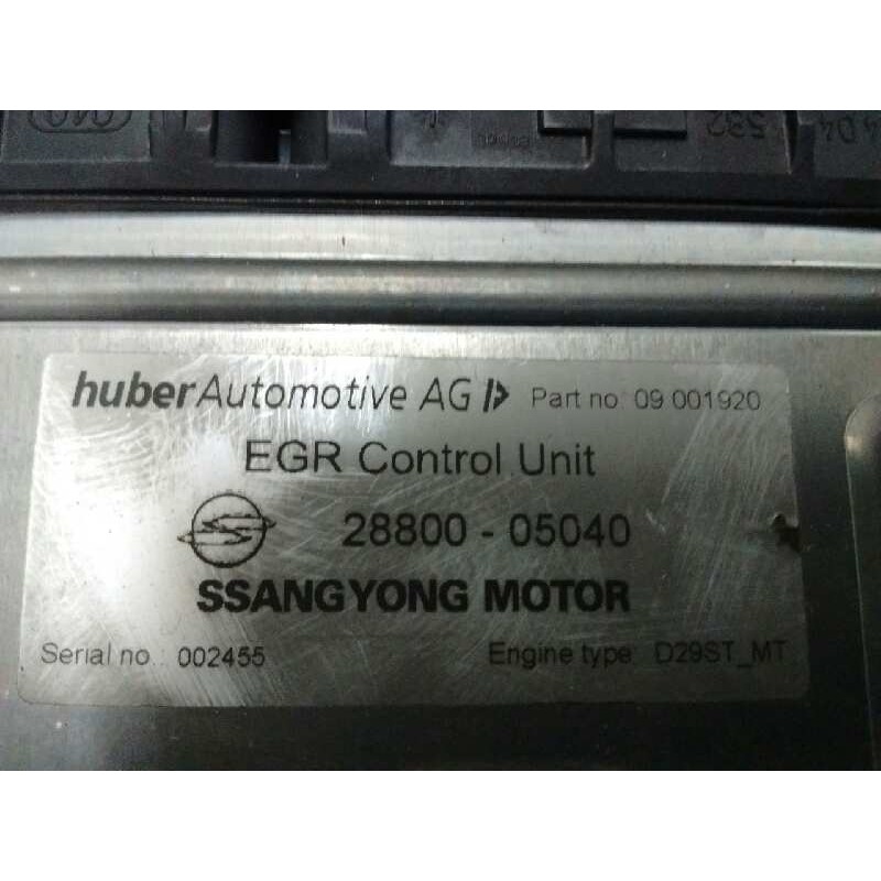 Recambio de centralita motor uce para ssangyong rexton rx 290 plus referencia OEM IAM 2880005040  