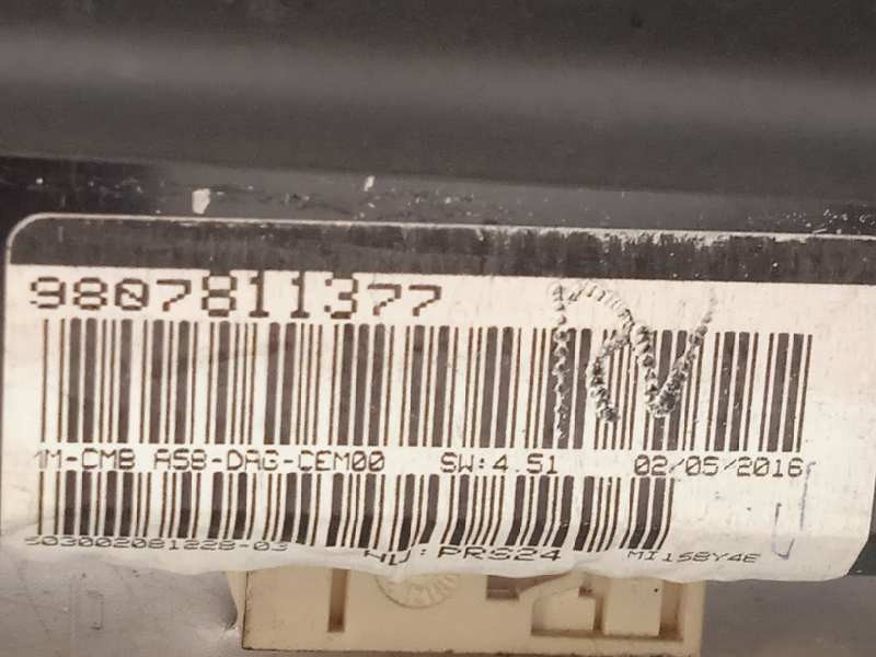 Recambio de cuadro instrumentos para citroën c3 picasso live edition referencia OEM IAM 9807811377  1612069680