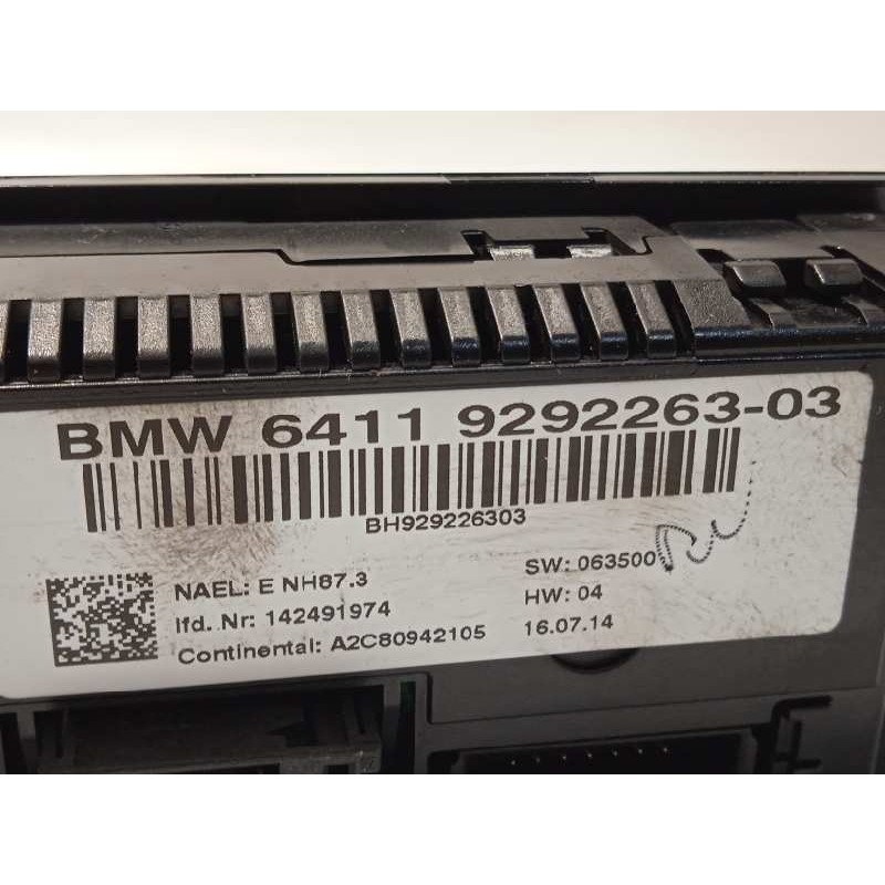 Recambio de mando climatizador para bmw x1 (e84) sdrive 16d referencia OEM IAM 64119292263  