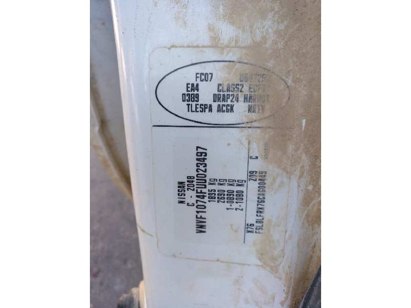 nissan kubistar (x76) del año 2006