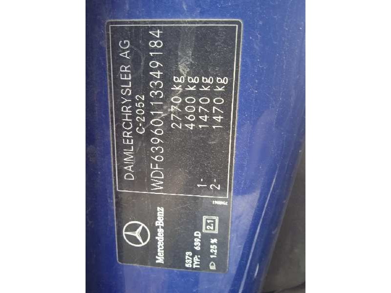 mercedes-benz vito caja cerrada 6.03  del año 2007