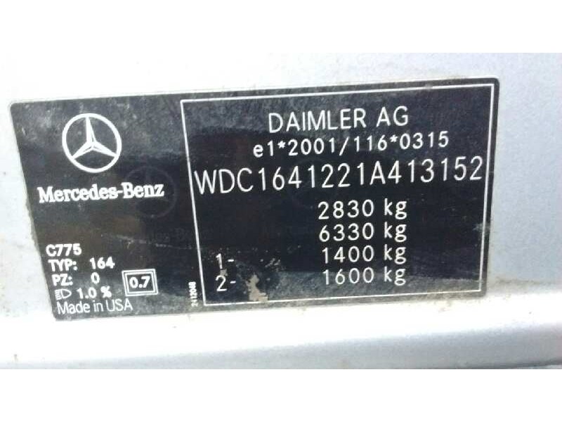 mercedes-benz clase m (w164) del año 2008