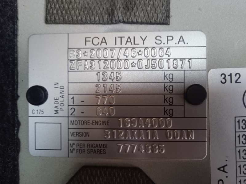 fiat 500 del año 2016